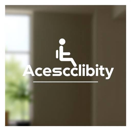 Accessibility logo featuring a stylized figure representing inclusion and access for all.