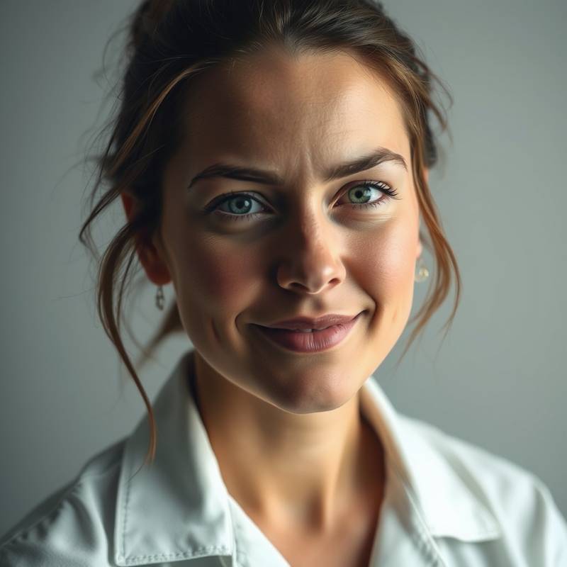 Chloe Davis, the lighting technician, an expert in studio lighting setup.