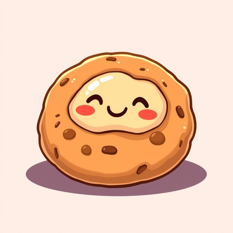 Illustration of a cookie, representing digital cookies used on websites.