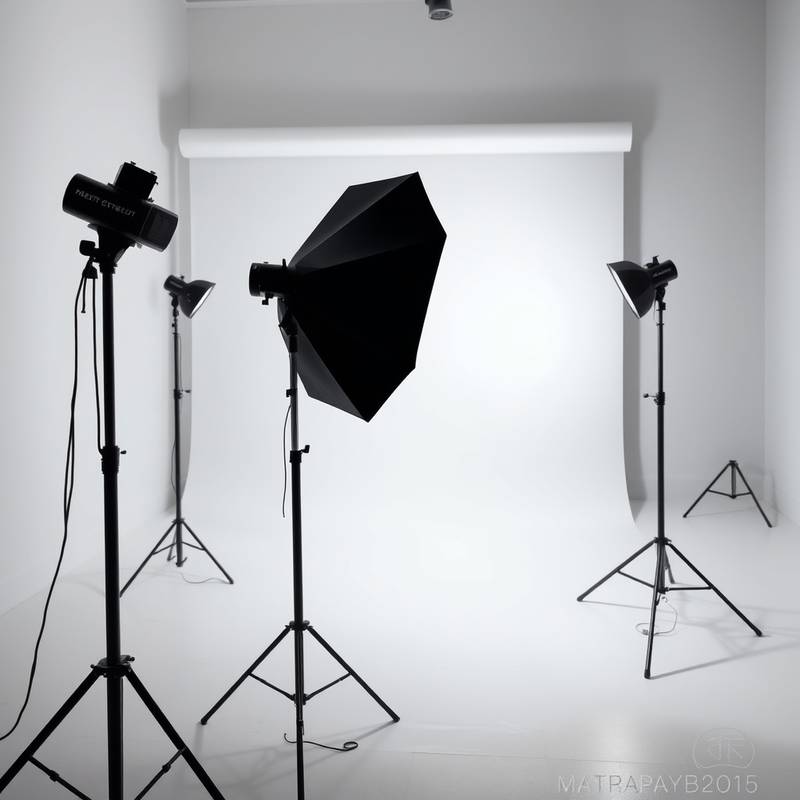 Illustration of a studio light